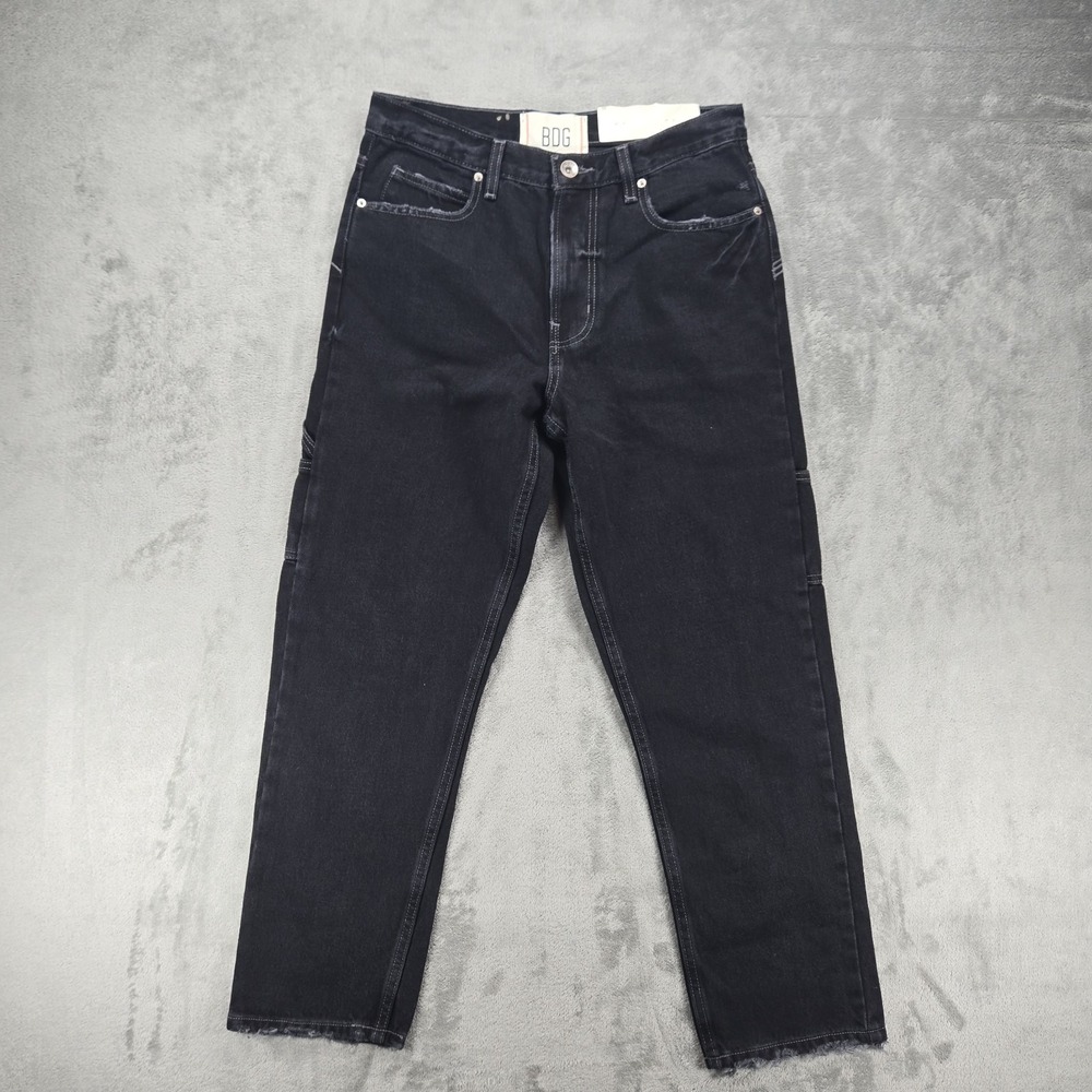 BDG‎ Carpenter Straight Jeans Onyx Black Workwear Utility Men's 30x30 NWT